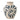 Heikki Vase i blå stentøj - Bloomingville