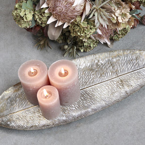 Dekorations fad med bladmotiv - Chic Antique