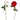 Rose stilk H64cm - Kunstig