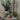 Vase med blade i keramik H10cm