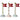 Keramik Flagstang med hjerter H14cm - Flere farver - Speedtsberg