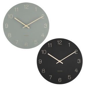 Wall Clock Charm Engraved Numbers Small - Karlsson