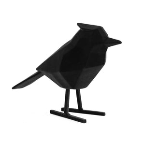 Fugle Statue Stor Sort