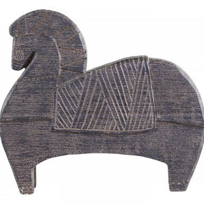 Chic Antique Bred Heste figur