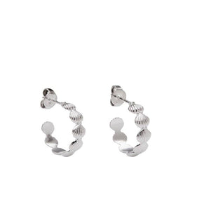 Pico Coquille Stud Silver